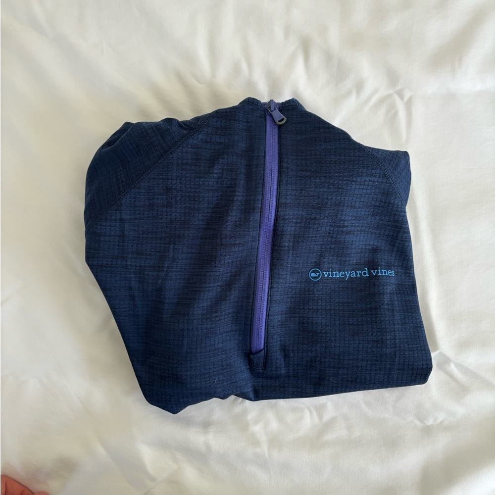 Vineyard vines blue quarter zip